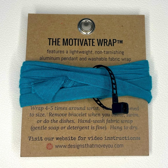 NIP Dig Deep Motivate Wrap Bracelet Teal - Picture 2 of 2
